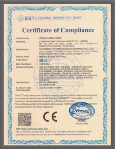 promatic certificate 6